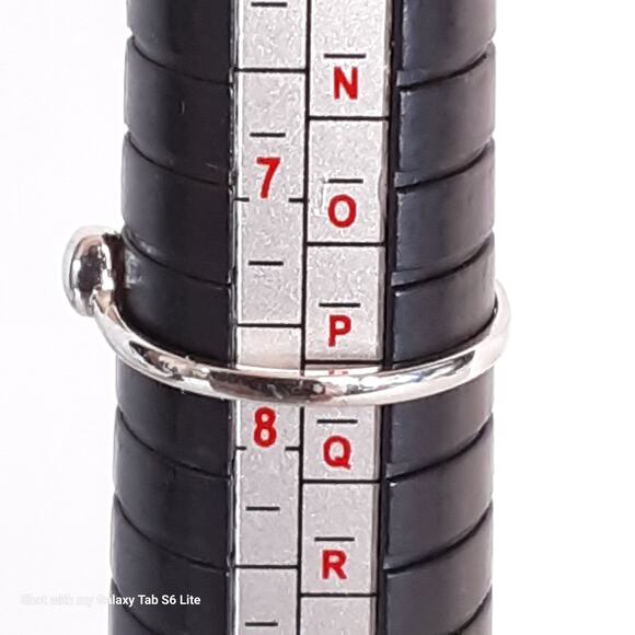 18K Rolled Gold Plated Ring Dainty Heart Design Simple Band Elegant Delicate - Picture 9 of 9